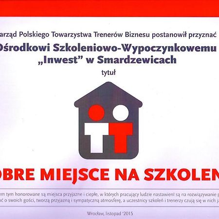 Inwest Osrodek Szkoleniowo-Wypoczynkowy Hotel Smardzewice Exterior foto